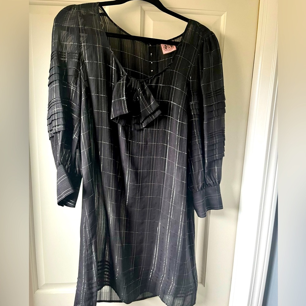 Juicy couture dress black and silver size 10